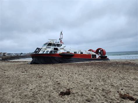 Hovercraft suffers gash, beaches itself in New Hampshire